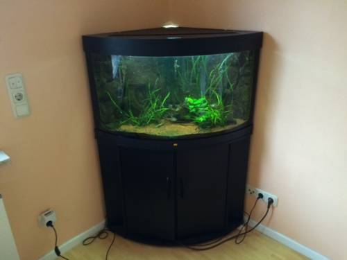 eilig l juwel eckaquarium schwarz inkl unterschrank 